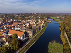 Grimma on the Mulde with the two bridges