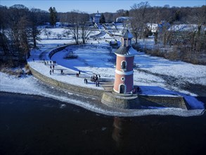 Lighthouse and Pheasant Castle in Winter