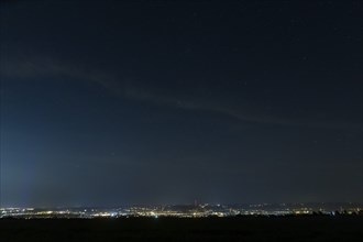 Night sky over Dresden from the Babisnau poplar tree