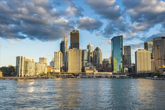 The skyline of Sydney at sunset, New South Wales, Australia, Oceania