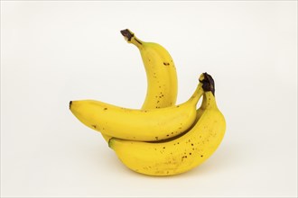 Bananas, studio shot, white background, healthy food