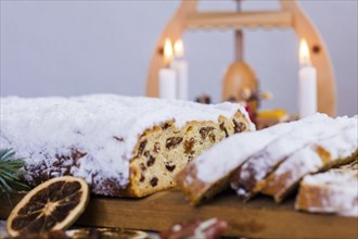 Erzgebirge Christmas stollen, there is also a stollen tradition in the Erzgebirge, the typical