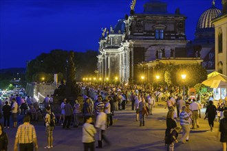 Brühl's Terrace for the city festival in Dresden
