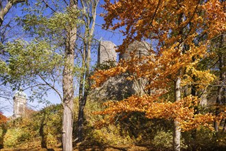 Stolpen Castle in autumn