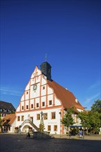 Renaissance town hall on the market square, which is also the centre of the town