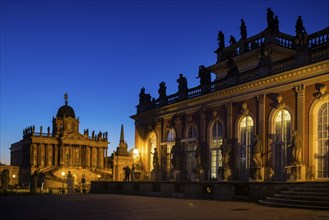 Park Sanssouci is part of the Potsdam palace park ensemble. The New Palace is a palace on the west