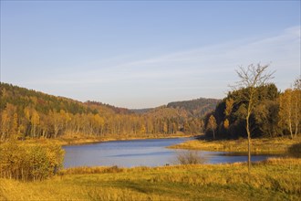 The Rauschenbach Dam is a dam in the Free State of Saxony. The dammed waters are the Flöha and the