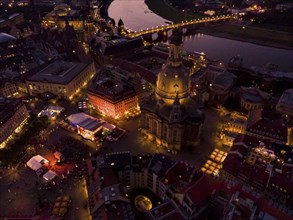 Dresden Old Town in the Evening