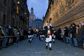 Striezelmarkt, which has been organised since 1434, is the oldest Christmas market in Germany and