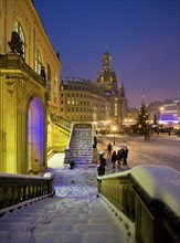 (Copyright Â© Sylvio Dittrich +49 1772156417) Christmas market on the Neumarkt at the Frauenkirche