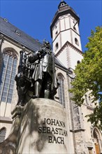 Leipzig New Bach Monument The New Bach Monument in Leipzig is located in St Thomas' Churchyard to