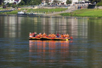 Boat trip on the Elbe near Rathen