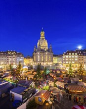 Christmas market on Dresden's Neumarkt square