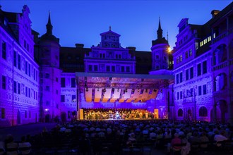 Dresden Music Festival in the large courtyard of the Dresden Residence Palace, Feuersnot, by