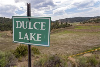 Dulce, New Mexico, Dulce Lake on the Jicarilla Apache Nation in northern New Mexico is dry due to