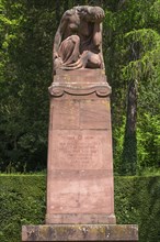 War memorial for fallen soldiers of the First World War 1914-1918, Stadtgarten Emmendingen,