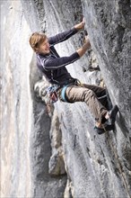 Climber, rock face, nature, mountains, climbing, rock, free climbing, sport climbing, Alps,