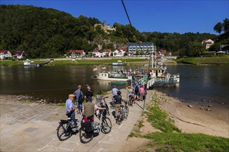 Yaw rope ferry in Rathen