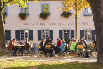 Altkötzschenbroda village green with numerous restaurants and quaint pubs