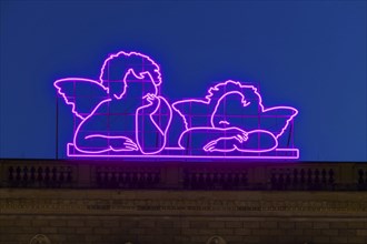 Since the reopening of the Old Masters Picture Gallery, Raphael's angels have been shining in neon