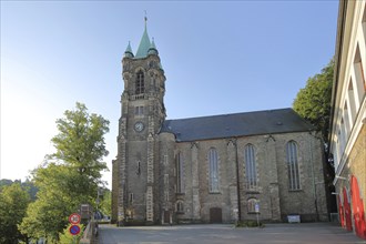 Late Gothic St. Katharinen Church, Saint, Annaberg-Buchholz, Middle Ore Mountains, Erzgebirge,