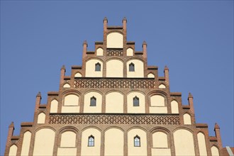 Stepped gable of the late Gothic mining museum, city museum, former cathedral courtyard,