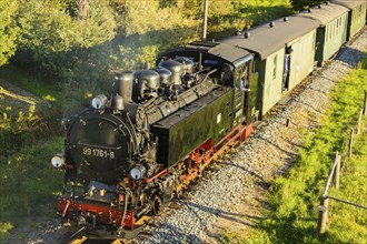 For the annual line birthday of the Lössnitzgrundbahn, many special trains from different eras of