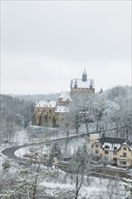 Kriebstein Castle in the Zschopau Valley in Central Saxony, from the 14th century