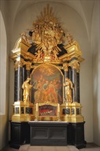 Altar with painting Farewell of the Apostles Peter and Paul from Martyrdom by Peter Rüggenberg