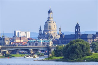 Dresden Silhouette View of Dresden Old Town from Ballhaus Watzke