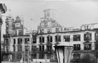 Ruin of the Residence Palace, which was burnt out after the bombing, it has since been rebuilt