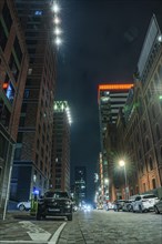 Speditionsstrasse by night, Düsseldorf, Germany, Europe