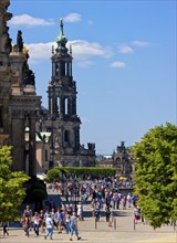 The Brühlsche Terrasse is an architectural ensemble and a tourist attraction in Dresden. The