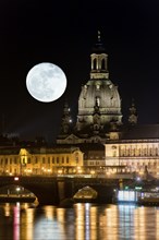 Full moon over Dresden