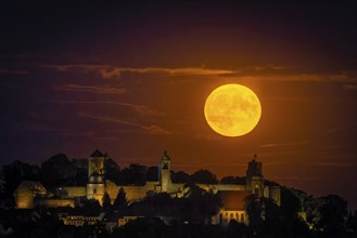 Supermoon over Stolpen