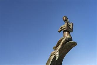 Sculpture Mermaid in Agia Napa, Cyprus, Europe