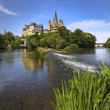 Limburg Cathedral St. George and Limburg Castle, also called Limburg Castle above the river Lahn,