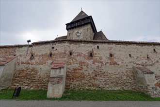 The fortified church of Frauendorf, Biserica Fortificata, in Transylvania. The church is a