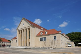 The Hellerau Festival Theatre was built in 1911 in the style of reform architecture in the garden