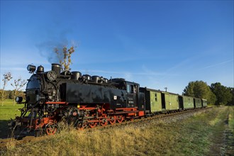 For the annual line birthday of the Lössnitzgrundbahn, many special trains from different eras of