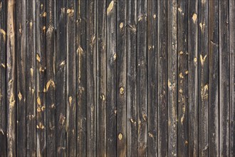 Wooden wall, Weathered, Ossiach, Lake Ossiach, Carinthia, Austria, Europe