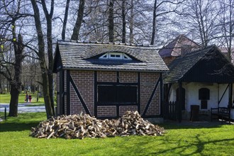 Village view of Nebelschütz in Lusatia