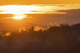 Pfaffenstein in the mist