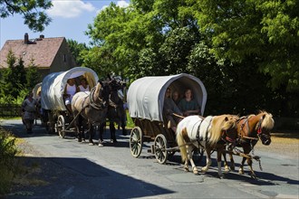 Settlers' train in Central Saxony