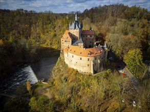 Kriebstein Castle in Autumn