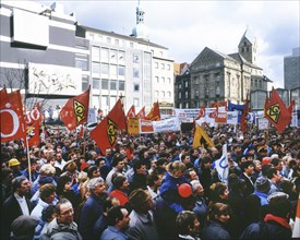 DEU, Germany: The historical slides from the times 80-90s events and persons from politics,