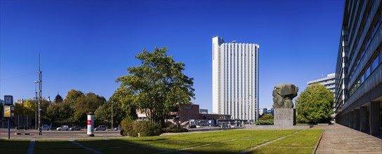 Hotel Mercure and Karl Marx Monument