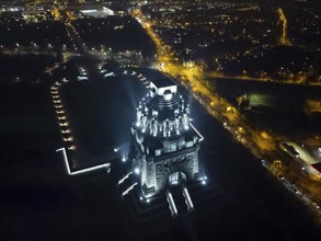 The Monument to the Battle of the Nations in the south-east of Leipzig was erected in memory of the