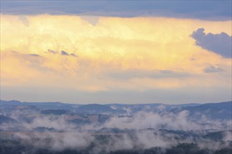 View from the Kleiner Bärenstein, after a summer thunderstorm