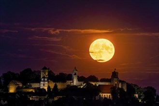 Supermoon over Stolpen